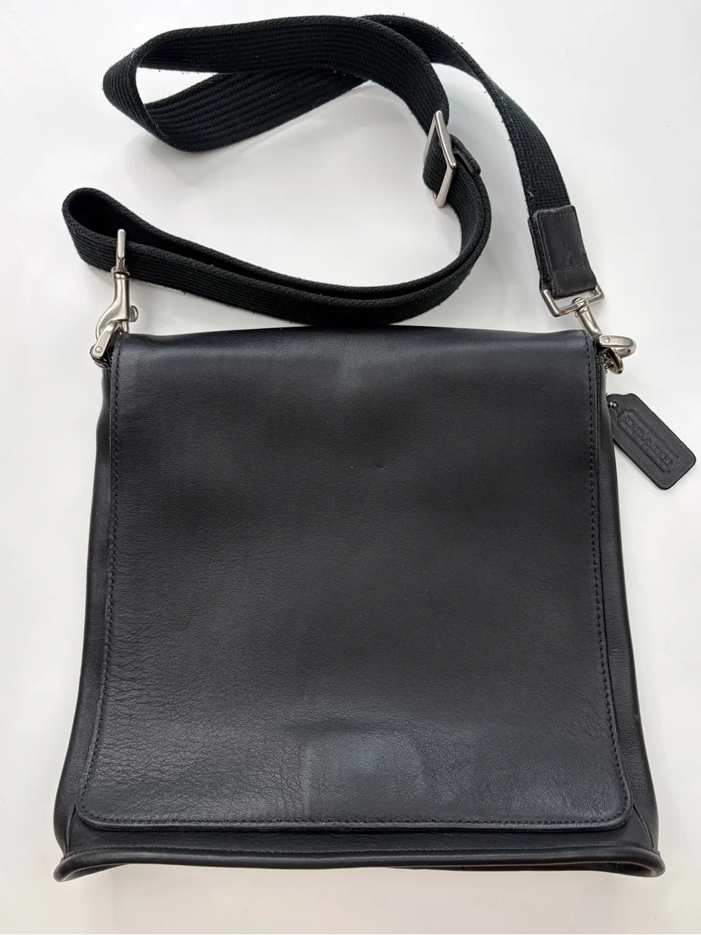 Vintage Coach Legacy Metro Flap Bag Style 9431 Black Leather GUC!